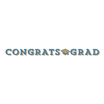 Picture of DECOR - GLITTERING GRAD SHAPED BANNER