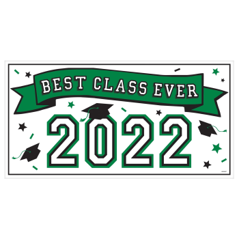 Picture of DECOR - 2022 GRAD LARGE BANNER - GREEN
