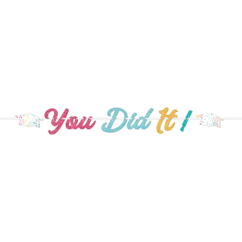 Image de DECOR - YOU DID IT SCRIPT LETTER BANNER