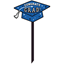 Image de LAWN YARD SIGN -  CONGRATS GRAD - BLUE ( SMALL )