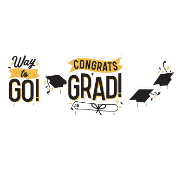 Image de LAWN YARD SIGN -  CONGRATS GRAD - WAY TO GO