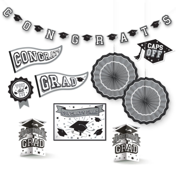 Image de DECOR - GRAD ROOM DECORATING KIT - WHITE