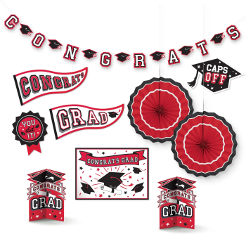 Picture of DECOR - GRAD ROOM DECORATING KIT - RED