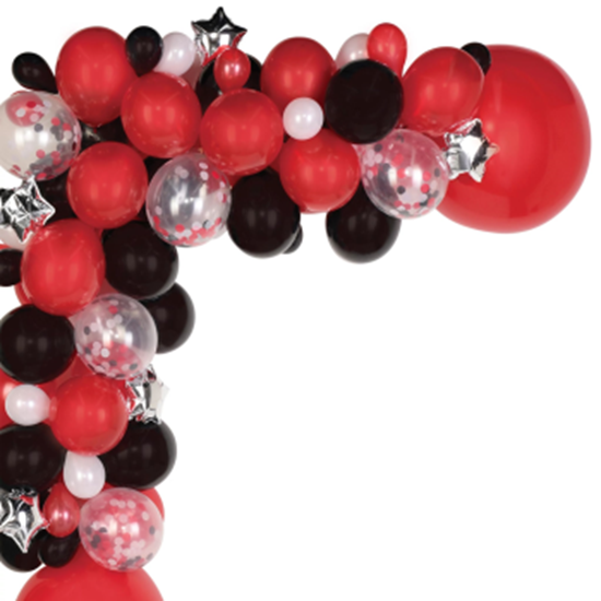 Picture of DECOR - GRADUATION BALLOON GARLAND KIT - RED