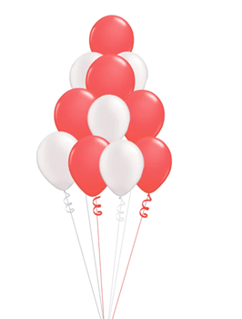 Image de 11" HELIUM BALLOON BOUQUET - GROUP OF 11