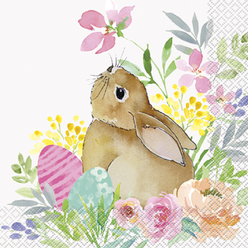 Image de TABLEWARE - WATERCOLOR PASTEL HAPPY EASTER LUNCHEON NAPKINS