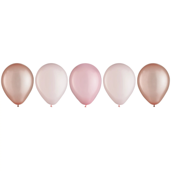 Image de 11" ROSE GOLD ASSORTED LATEX BALLOONS