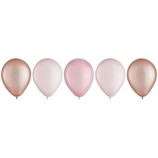 Image sur 11" ROSE GOLD ASSORTED LATEX BALLOONS