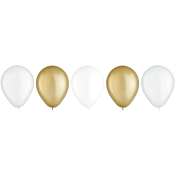 Picture of 11" GOLDEN ASSORTED LATEX BALLOONS