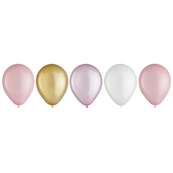 Image de 11" PASTEL PINK ASSORTED LATEX BALLOONS