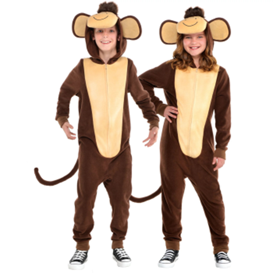 Image sur CHILD ZIPSTER MONKEY COSTUME - MED