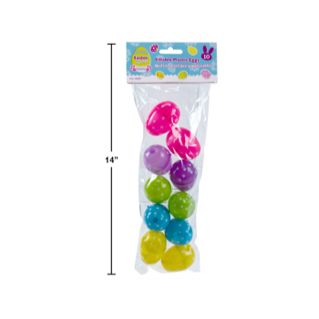 Image de ASSORTED POLKA DOT EASTER EGGS - 10 PACK