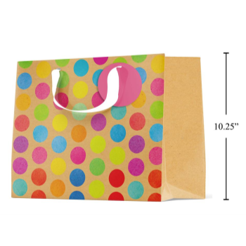 Picture of COLORFUL DOTS LARGE GIFT BAG