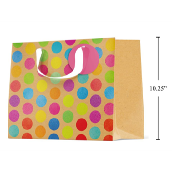 Image sur COLORFUL DOTS LARGE GIFT BAG