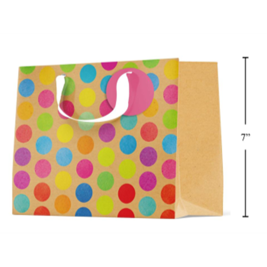 Picture of COLORFUL DOTS MEDIUM GIFT BAG