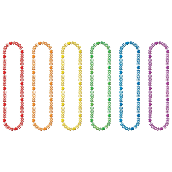 Picture of PRIDE RAINBOW WORDS BEADS