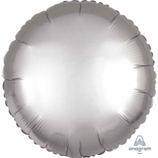 Picture of 18" FOIL - LUXE SATIN PLATINUM ROUND ( SILVER )