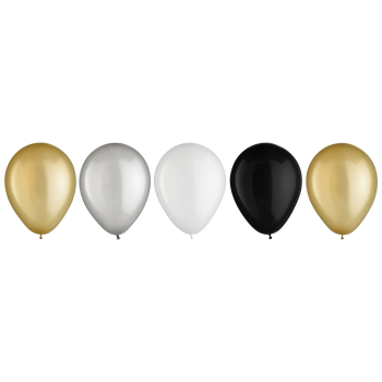 Image de 11" LUXE ASSORTED LATEX BALLOONS