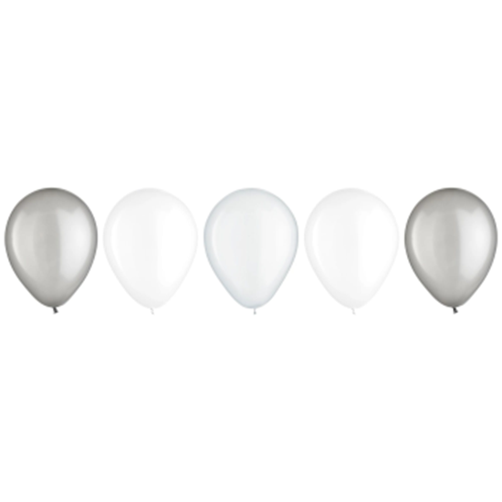 Picture of 11" PLATINUM ASSORTED LATEX BALLOONS