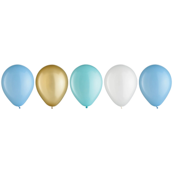 Picture of 11" PASTEL BLUE ASSORTED LATEX BALLOONS