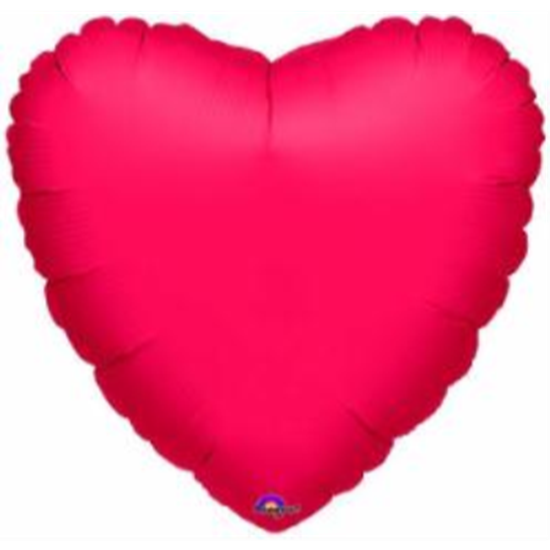 Image sur 18" FOIL - METALLIC RED HEART