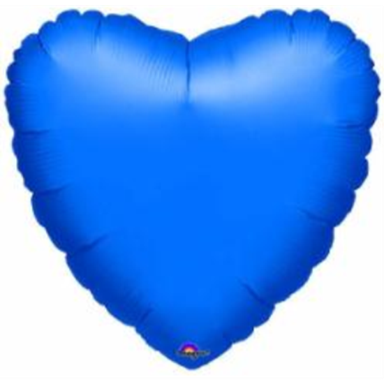 Image sur 18" FOIL - METALLIC BLUE HEART