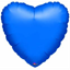 Picture of 18" FOIL - METALLIC BLUE HEART