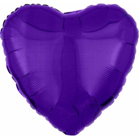 Image sur 18" FOIL - METALLIC PURPLE HEART