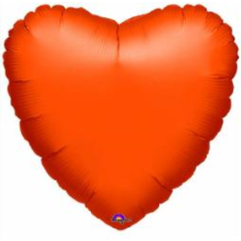 Image de 18" FOIL - METALLIC ORANGE HEART