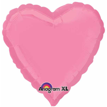 Image de 18" FOIL - BRIGHT BUBBLE GUM PINK HEART