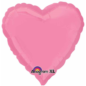 Picture of 18" FOIL - BRIGHT BUBBLE GUM PINK HEART