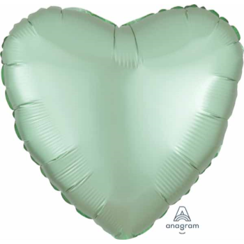 Image de 18" FOIL - LUXE SATIN MINT GREEN HEART