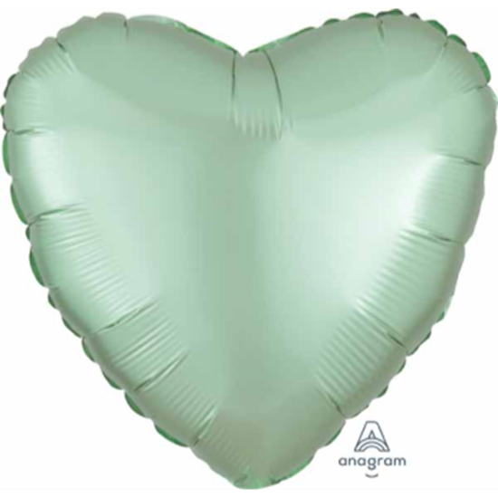 Picture of 18" FOIL - LUXE SATIN MINT GREEN HEART