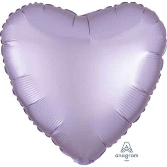 Picture of 18" FOIL - LUXE SATIN PASTEL LILAC HEART