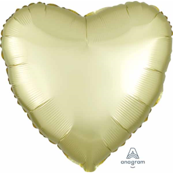 Picture of 18" FOIL - LUXE SATIN PASTEL YELLOW HEART