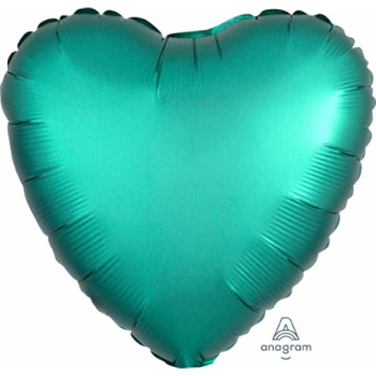 Image sur 18" FOIL - LUXE SATIN JADE HEART