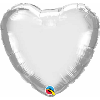Picture of 18" FOIL - CHROME SILVER HEART