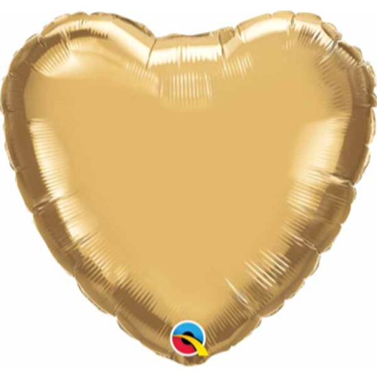 Image sur 18" FOIL - CHROME GOLD HEART