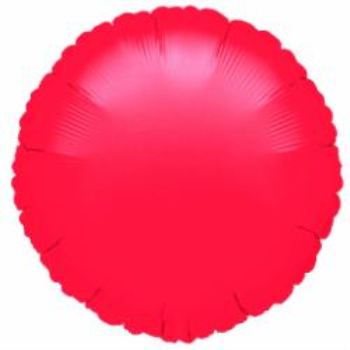 Image de 18" FOIL - METALLIC RED ROUND