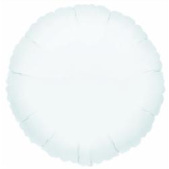 Picture of 18" FOIL - METALLIC WHITE ROUND