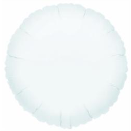 Picture of 18" FOIL - METALLIC WHITE ROUND