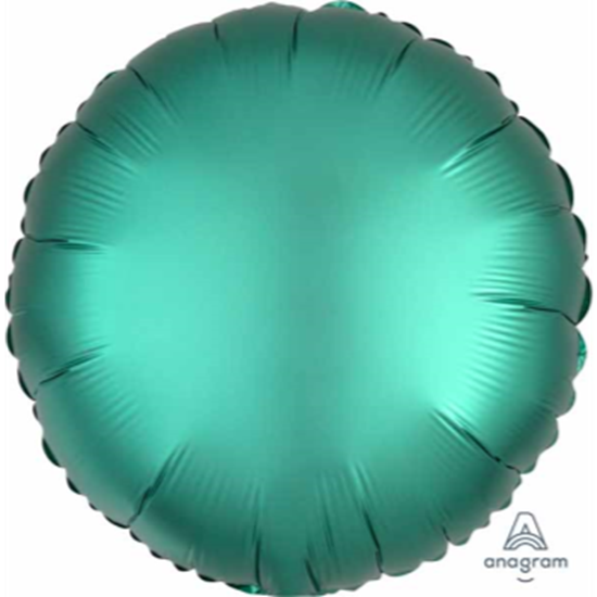 Image sur 18" FOIL - LUXE SATIN JADE ROUND ( GREEN )