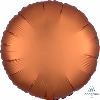 Picture of 18" FOIL - LUXE SATIN AMBER ROUND ( BURNT ORANGE )