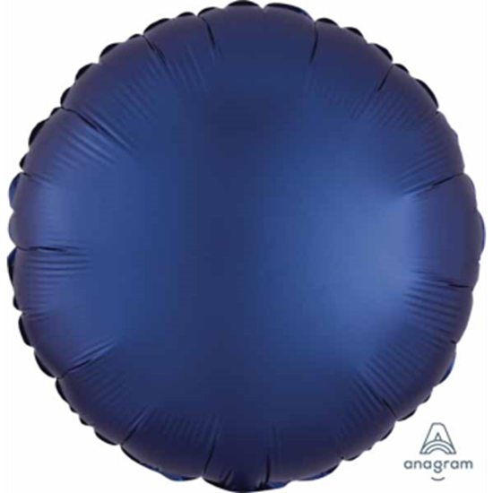 Image sur 18" FOIL - LUXE SATIN NAVY ROUND