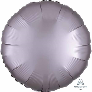Picture of 18" FOIL - LUXE SATIN GREIGE ROUND ( LIGHT GREY )