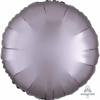 Image de 18" FOIL - LUXE SATIN GREIGE ROUND ( LIGHT GREY )