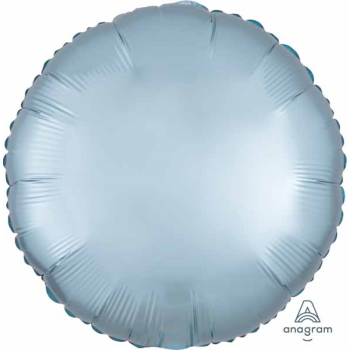 Image de 18" FOIL - LUXE SATIN PASTEL BLUE ROUND