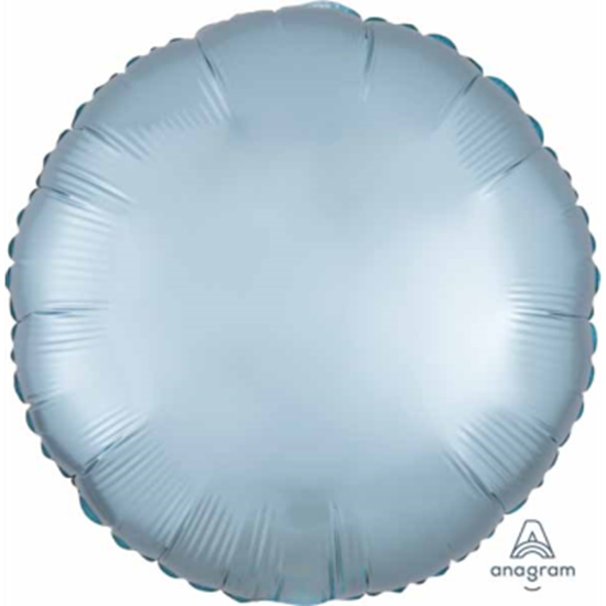 Picture of 18" FOIL - LUXE SATIN PASTEL BLUE ROUND