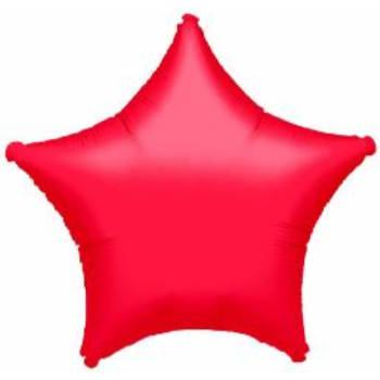 Image de 18" FOIL - METALLIC RED STAR