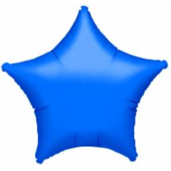 Picture of 18" FOIL - METALLIC BLUE STAR